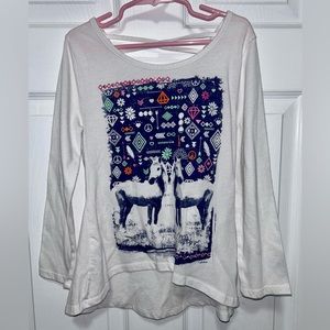 Girls J Khaki Long Sleeve Tunic Tee